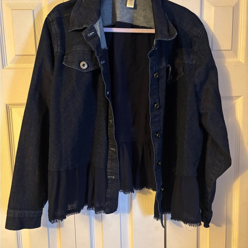 Studio West Dark Blue Jean Jacket